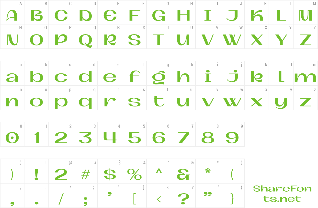 Font Kylie Boga preview